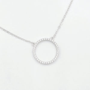 Delicate Open Circle Necklace