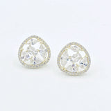 Diamond Oversized Stud Earrings