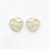 Diamond Oversized Stud Earrings
