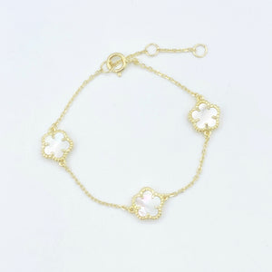 Mother of Pearl Flower Bracelet