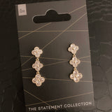 Clover Statement Drip Earrings - Silver or Gold