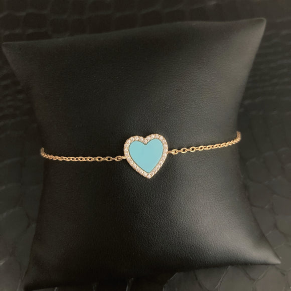 Blue Heart Bracelet 2.0