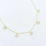 Diamond Heart Charm Choker Necklace