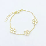 Mother of Pearl Flower Reversable Bracelet