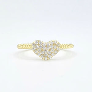 Pave Heart Ring 3.0