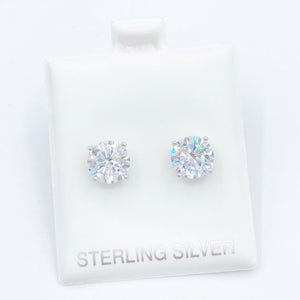 Diamond Stud Earrings - 8mm or 9mm