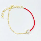 Red String Heart Bracelet