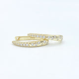 Diamond Drizzle Hoop Earrings