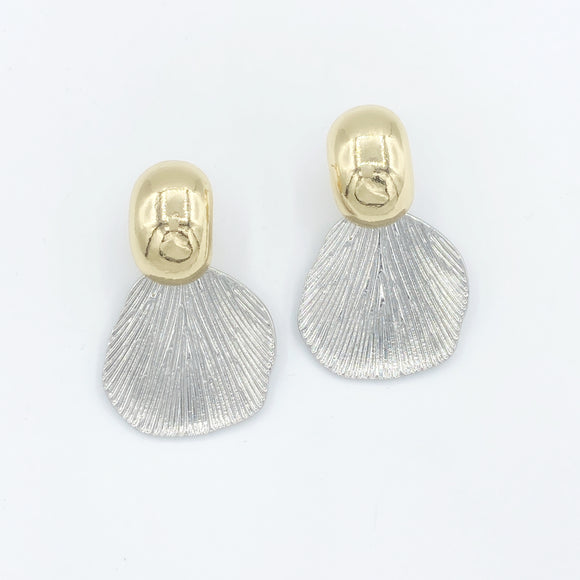 Two Toned Shell Earrings