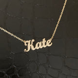 Personalized Name Necklace - Choose Font - Gold or Silver