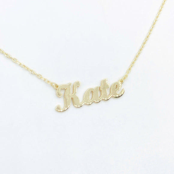 Personalized Name Necklace - Choose Font - Gold or Silver