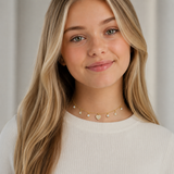 Heart and Star Diamond Charm Choker Necklace 2.0