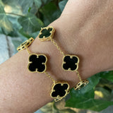 Clover Bracelet 2.0 - 5 Large Clovers- 6 Color Options