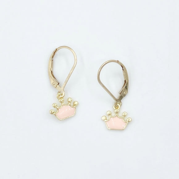 Enamel Always Royalty Crown Leverbacks