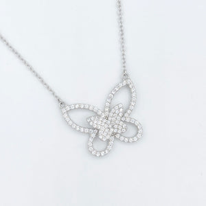 Butterfly Necklace - Silver