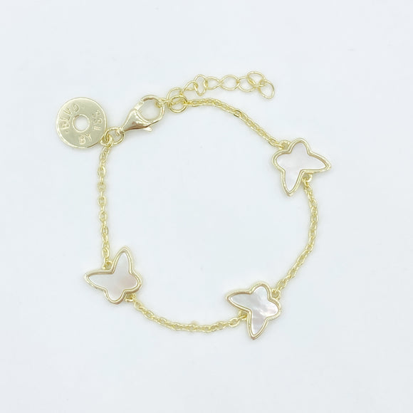 Mother of Pearl Butterfly Bracelet (Infant/Toddler/Girls)