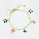 Out with Nature Enamel Bracelet