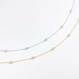 Diamond by the Yard Choker - Gold or Silver