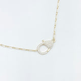 Paperclip Lock Necklace - Gold or Silver