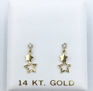 Double Star Hanging Screwbacks