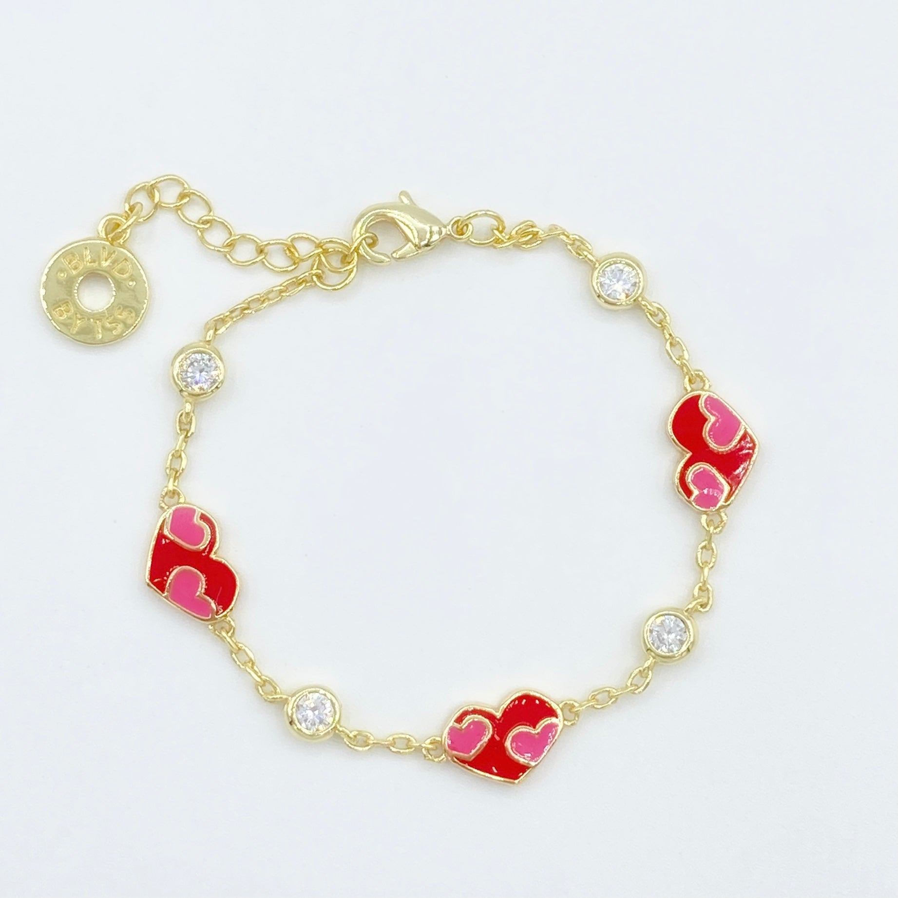 Vintage alhambra pink gold bracelet Van Cleef & Arpels Red in Pink