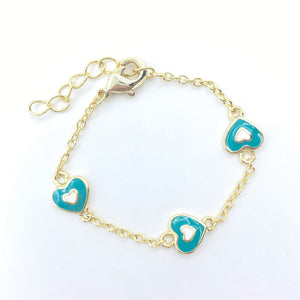 Infant/Baby Heart Bracelet- Blue
