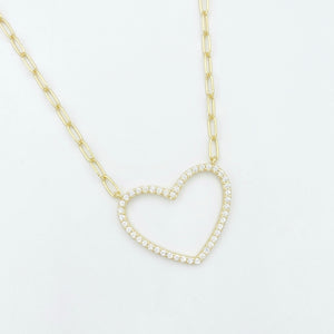 Paperclip Heart Necklace 2.0 - Gold or Silver
