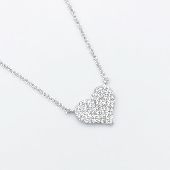 Pave Heart Necklace 4.0