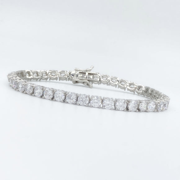 Sterling Tennis Bracelet 4mm - 6.5, 7 or 8 inches