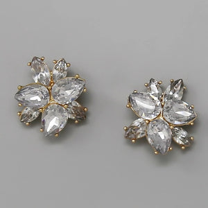 Goddess Stone Cluster Earrings 7.0 - Diamond