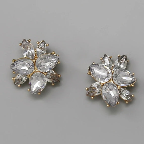 Goddess Stone Cluster Earrings 7.0 - Diamond